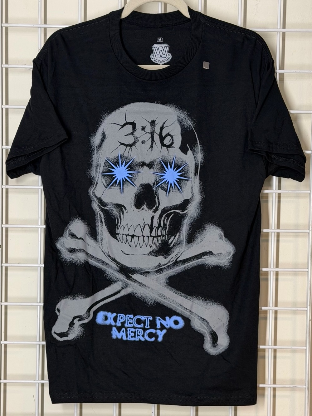 NEW Stone Cold Steve Austin WWE Legends 316 Expect No Mercy Skull T Shirt Mens M